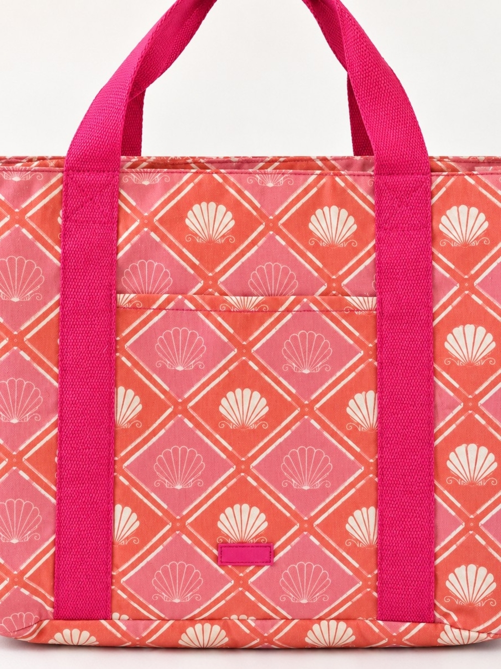 Coral and Hot Pink Tote Bag